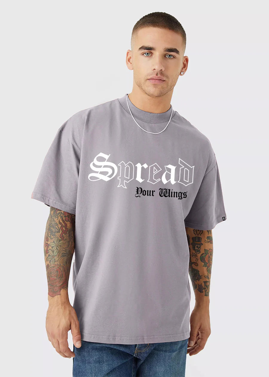 Spread Men Oversized Printed T-Shirt