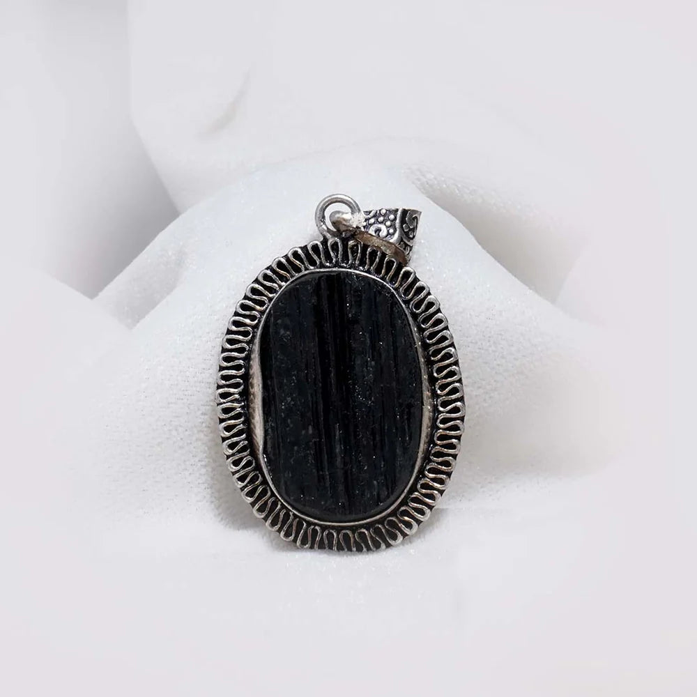 Black Tourmaline Pendant (Without Chain)